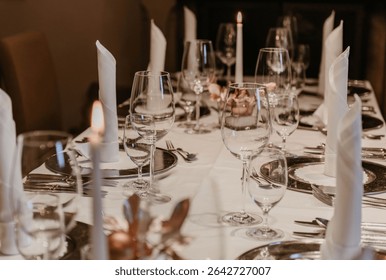 The Luxury table setting for dining