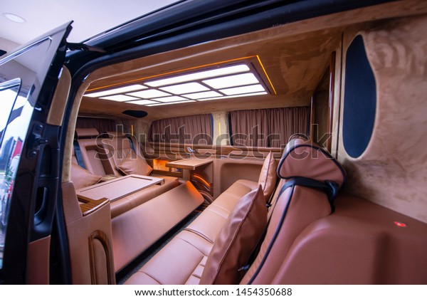 Luxury Transportation Interior Design Vip Stock Photo Edit