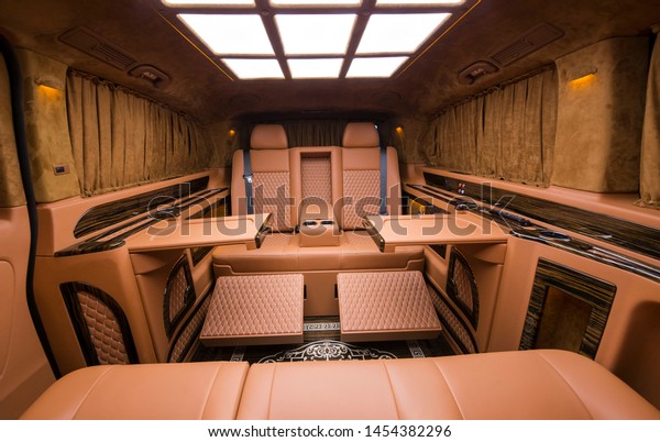 Luxury Transportation Interior Design Vip Stock Photo Edit