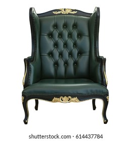 Luxury Vintage Chair isolate on White Background