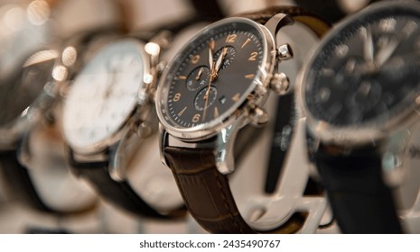 Luxury watches in the store - Powered by Shutterstock