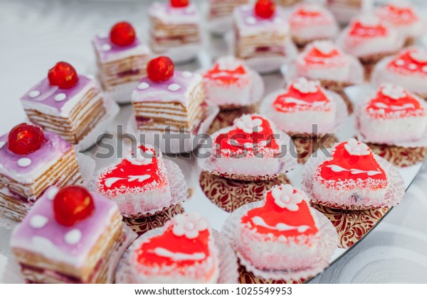 Luxury Wedding Catering Table Modern Desserts Stock Photo Edit