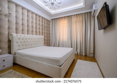 Luxury Well Designed Modern Beige Master Bedroom