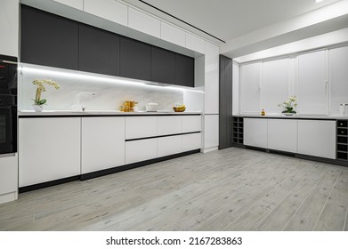 Luxury white and black modern marble kitchen - Powered by Shutterstock