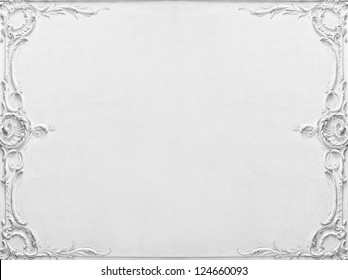 Luxury white wall design with mouldings - Powered by Shutterstock