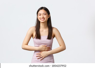 Girl with stuffed belly