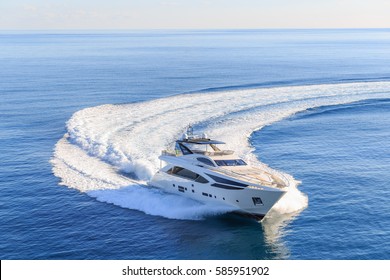 Luxury Yacht, Aerial View Italian Shipyard PERMARE