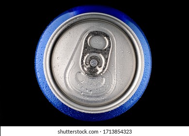LVIV, UKRAINE - April 23, 2020: Pepsi soft drink in a blue tin aluminum can cover