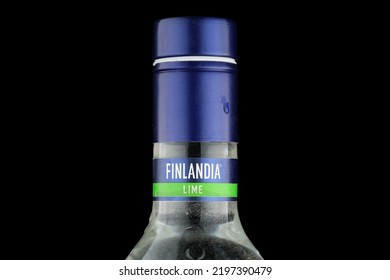 LVIV, UKRAINE - August 29, 2022: Finlandia Vodka Lime