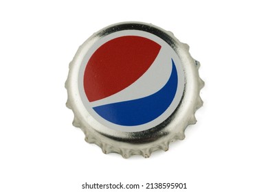 LVIV, UKRAINE - March 10, 2022: Pepsi soft drink cap