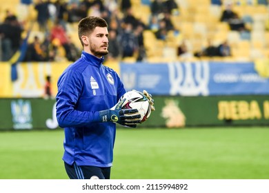 LVIV, UKRAINE - October 12, 2021: Nikola Vasilj  Player During 2022 FIFA World Cup Qualification Match Between Team Of Ukraine And Bosnia And Herzegovina, Ukraine