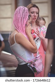 LVIV, UKRAINE - SEPTEMBER 7, 2019: Tattoo Festival In Lviv. 