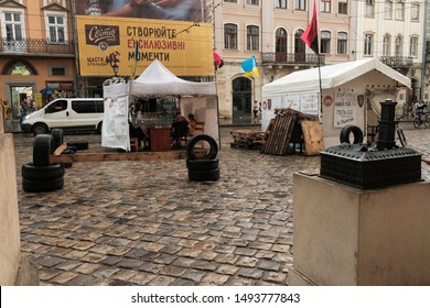 Lviv. Ukraine-06.14.2019: Protest Against Andriy Sadovyi Mayor Of Lviv.