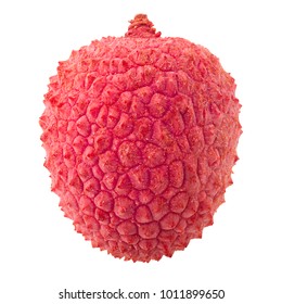 lychee, clipping path, isolated on white background, full depth of field