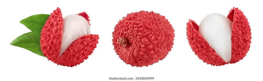 lychee fruit isolated on white background with full depth of field - Powered by Shutterstock