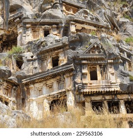 Lycian Rock Cut Tombs Carved Into Stock Photo 229563106 | Shutterstock