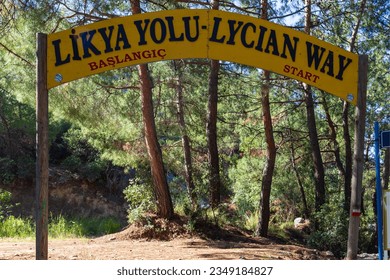 The Lycian Way is a walking route created by marking and mapping some of the paths on the Teke peninsula, which was called Lycia in history, starting from Fethiye and extending to Antalya. The Lycian 
