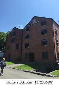 Lynchburg, TN / USA - May 6, 2017: Original Jack Daniels’ Distillery In Lynchburg Tennessee