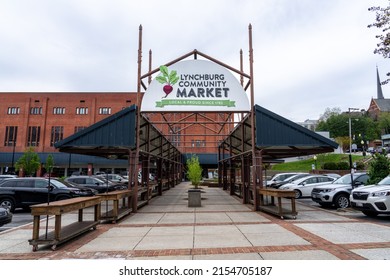 Lynchburg, Virginia - April 21, 2022: The Lynchburg Community Market is open Tuesday through Saturday Year round and has a Farmers Market every Saturday.