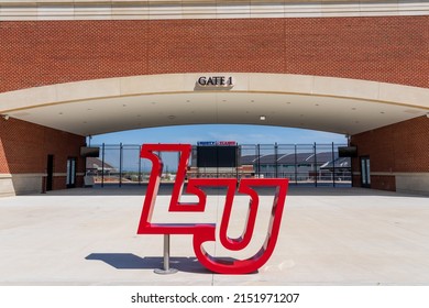 Lynchburg, Virginia - April 22, 2022: Liberty University Williams Stadium Gate 1.