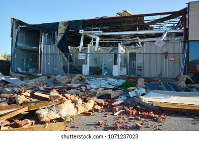 Lynchburg, Virginia / USA - April 15, 2018: A tornado touched down in the Timberlake Road region of Lynchburg, VA, in the early evening of Sunday, April 15, 2018.  - Shutterstock ID 1071237023