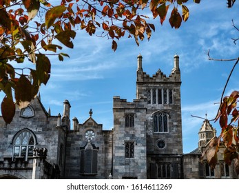 Lyndhurst Mansion In Tarrytown, NY During Autumn