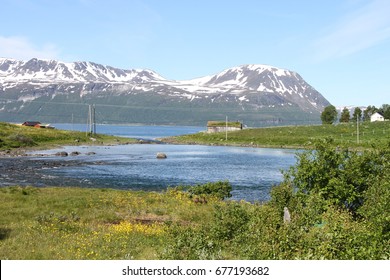 Lyngen Alps, Norway,  mountains and fjords