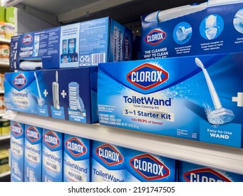 Lynnwood, WA USA - Circa August 2022: Selective Focus On Clorox Toilet Cleaning Products For Sale Inside A Target Retail Store.