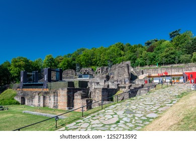 Lyon, France - July 19, 2018: The Ancient Theatre Of Fourvière Is A Roman Theatre Built On The Hill Of Fourviere, In The Center Of The Roman City.