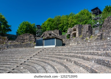 Lyon, France - July 19, 2018: The Ancient Theatre Of Fourvière Is A Roman Theatre Built On The Hill Of Fourviere, In The Center Of The Roman City.