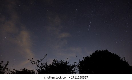 Lyrid Meteor Shower Flying Over Southern UK In Portsmouth, Hampshire