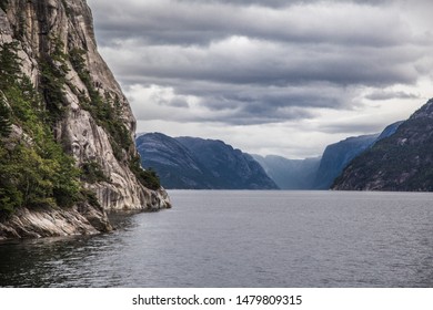 Lysefjord Views From The Cruise, In Stavenger, Norway