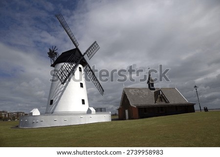 Lytham Windmill, Lancashire. Dramatic Sky.