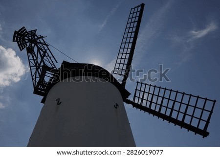 Lytham Windmill in the shade of the sun