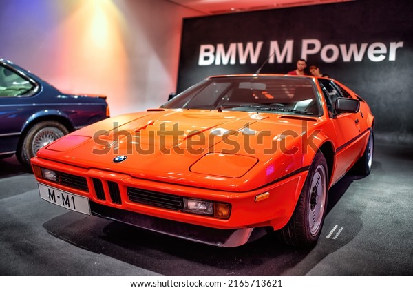 M - M1 BMW\
car at the exhibition of the legendary cars in the BMW Museum:\
Munich, Germany - September 14,\
2018