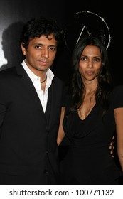 M. Night Shyamalan And Wife At The World Premiere Of 