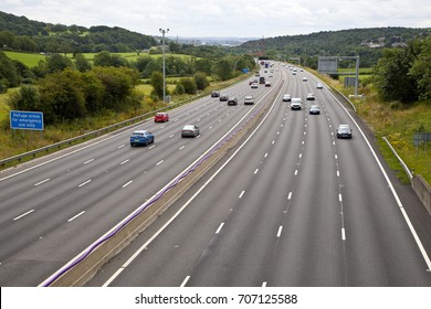 M1 Four Lane Smart Motorway In West Yorkshire
