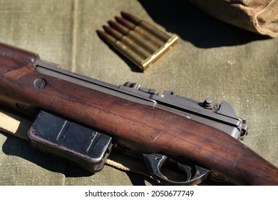 The M1 Garand or M1 Rifle is a .30-06 caliber semi-automatic battle rifle that was the standard U.S. service rifle during World War II and the Korean War 