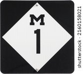 M1 Woodward Avenue Street Sign