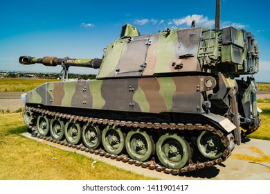 A M109 Self-propelled Howitzer On Display