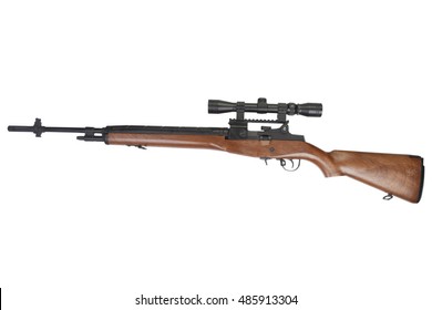 M14 Sniper Rifle Isolated