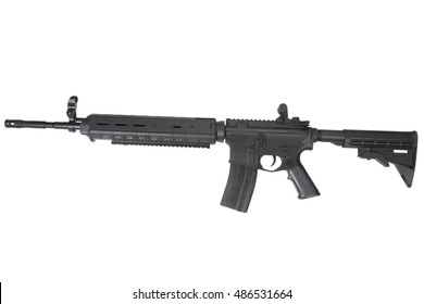m16 rifle isolated on a white background