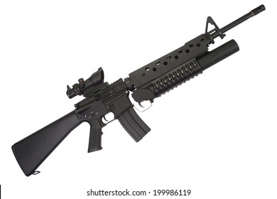 M16 rifle with an M203 grenade launcher