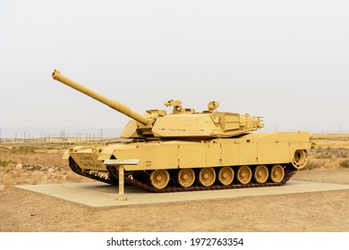 M1A1 Abrams Main Battle Tank In Outdoor Museum. - Boise, Idaho, USA - 2020