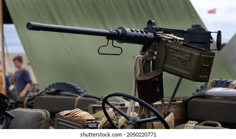 The M2 machine gun or Browning .50 caliber machine gun is a heavy machine gun designed toward the end of World War I by John Browning. 