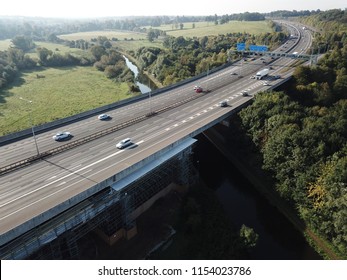 M25 Motorway Drone View