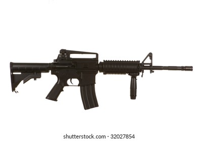 M4 Assault Rifle On White Background Stock Photo 32027854 | Shutterstock