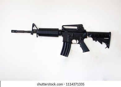 M4 carbine isolated on a white background