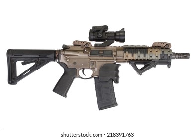 M4 special forces rifle isolated on a white background