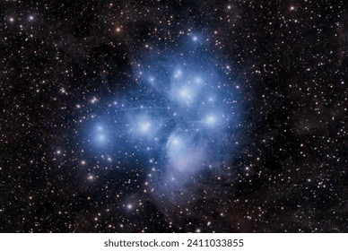 M45 Pleiades Starcluster Seven sisters